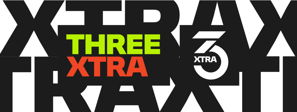 3Xtra brand artwork with lime and orange lettering