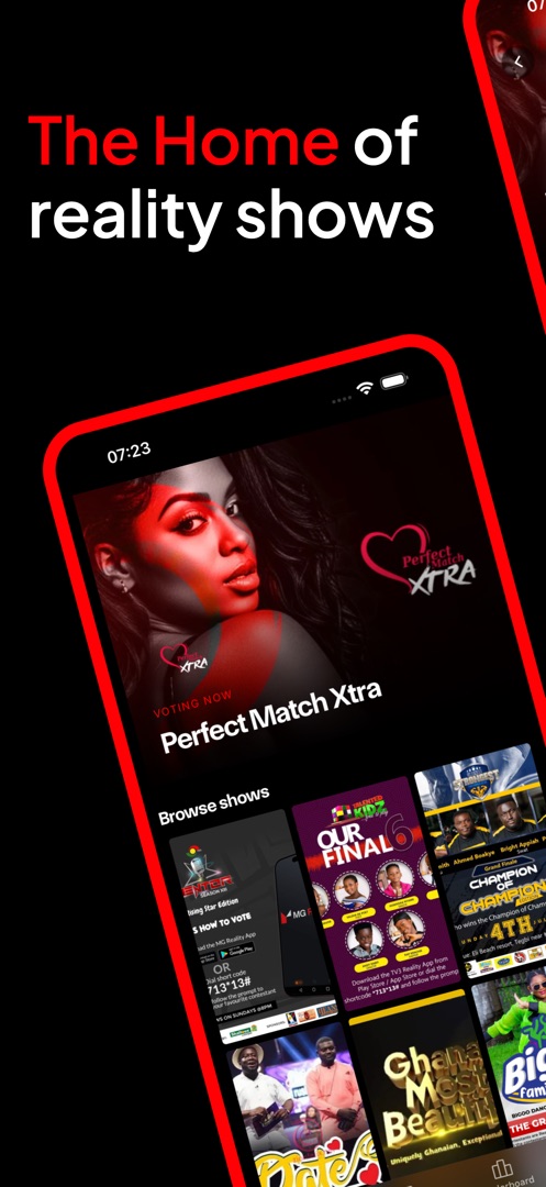 MG Reality app interface